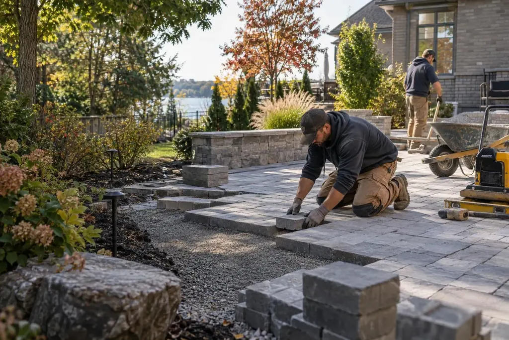 Landscapers at work