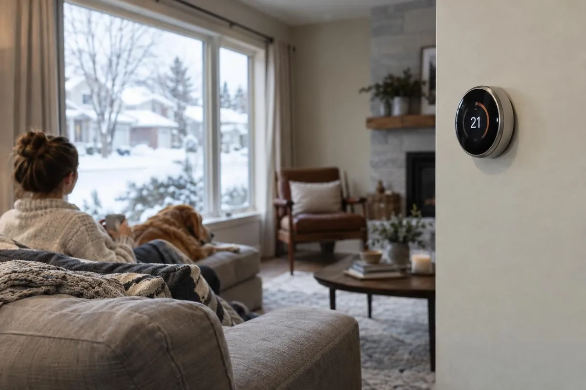 Comfort, booked: Warm house, happy customer