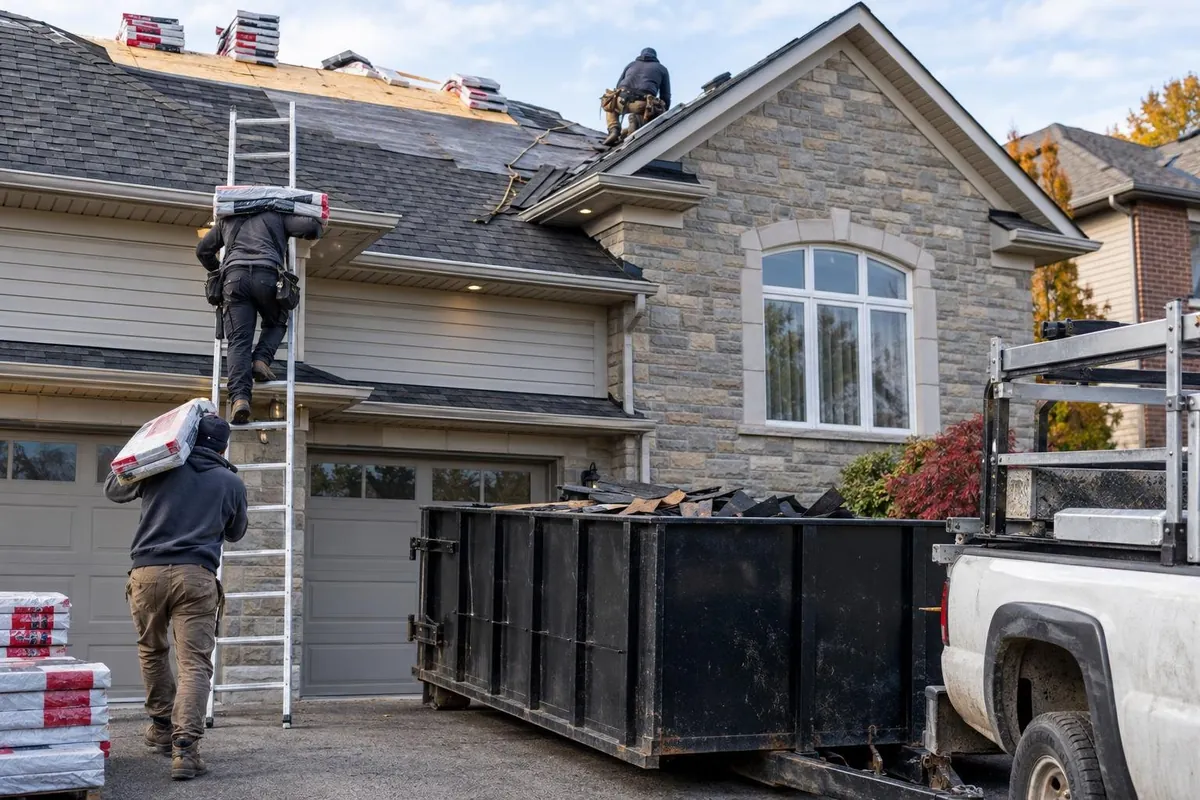 The crew: Tear-off to clean-up in a day