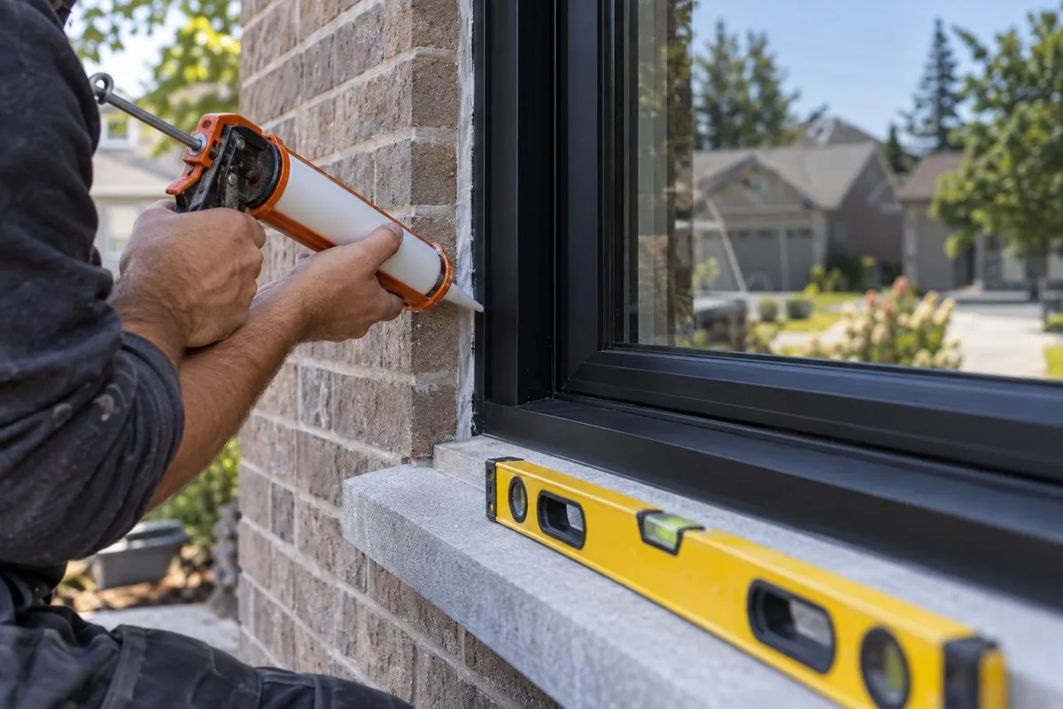 Sealed right: Level, shimmed and caulked